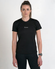 Active T-shirt Women's Black [Relaxed Fit]