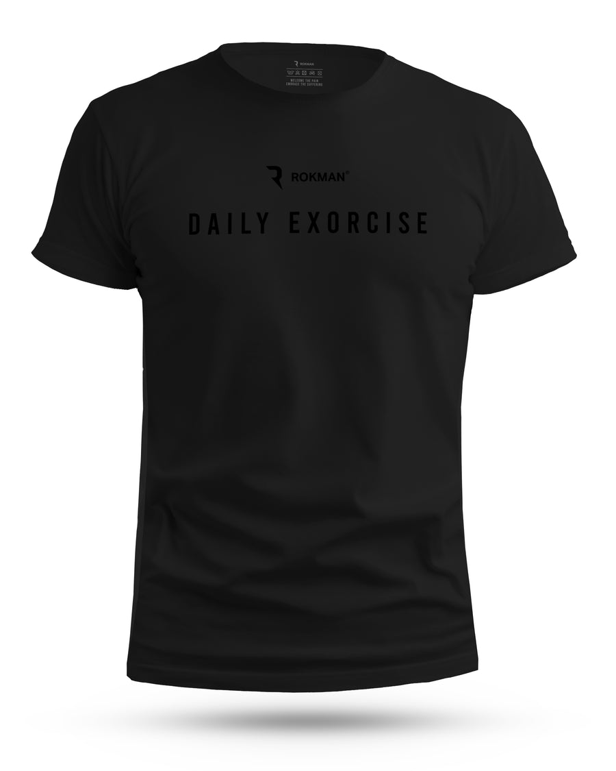 Mantra T-Shirt Men's Black "Daily Exorcise"