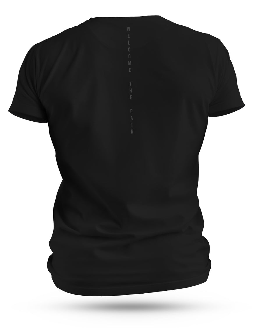 Mantra Spine T-Shirt Men's Black “Welcome the Pain"